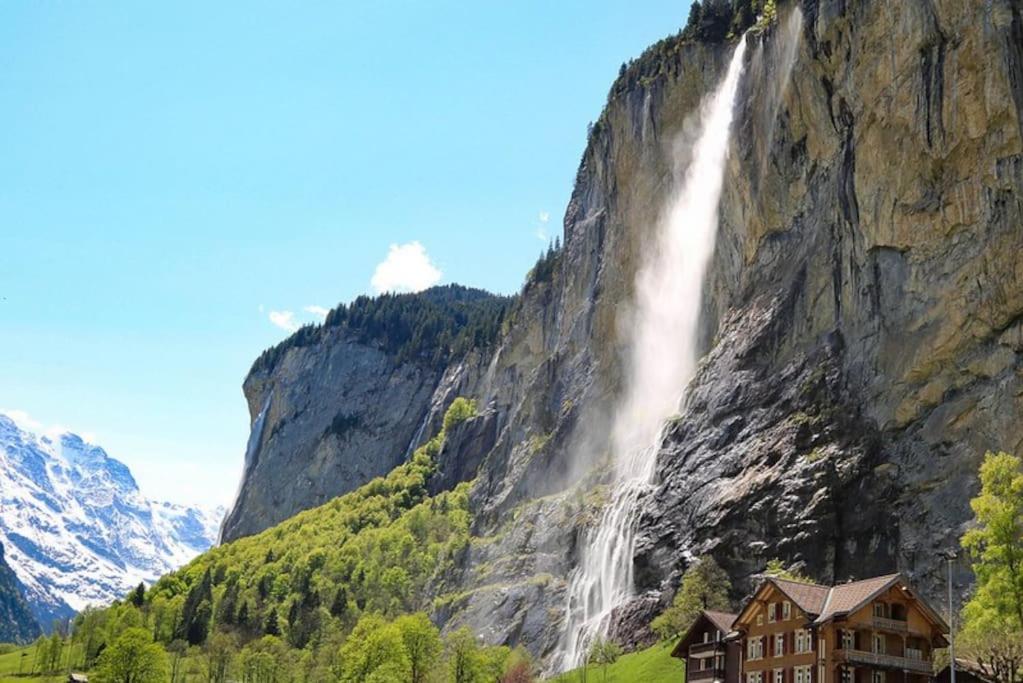 Breathtaking Waterfall Apartment Nr.2 Lauterbrunnen Bagian luar foto