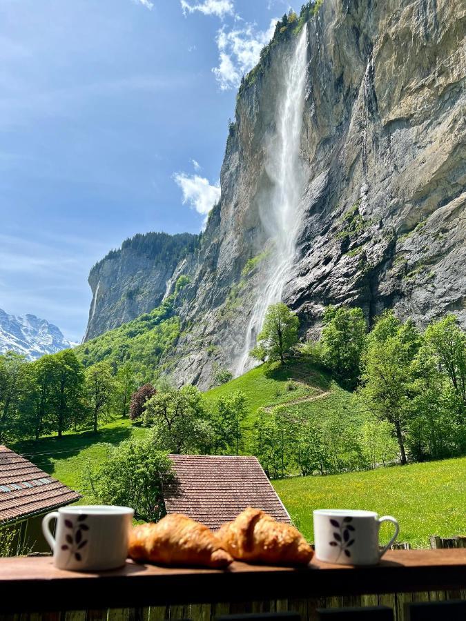 Breathtaking Waterfall Apartment Nr.2 Lauterbrunnen Bagian luar foto