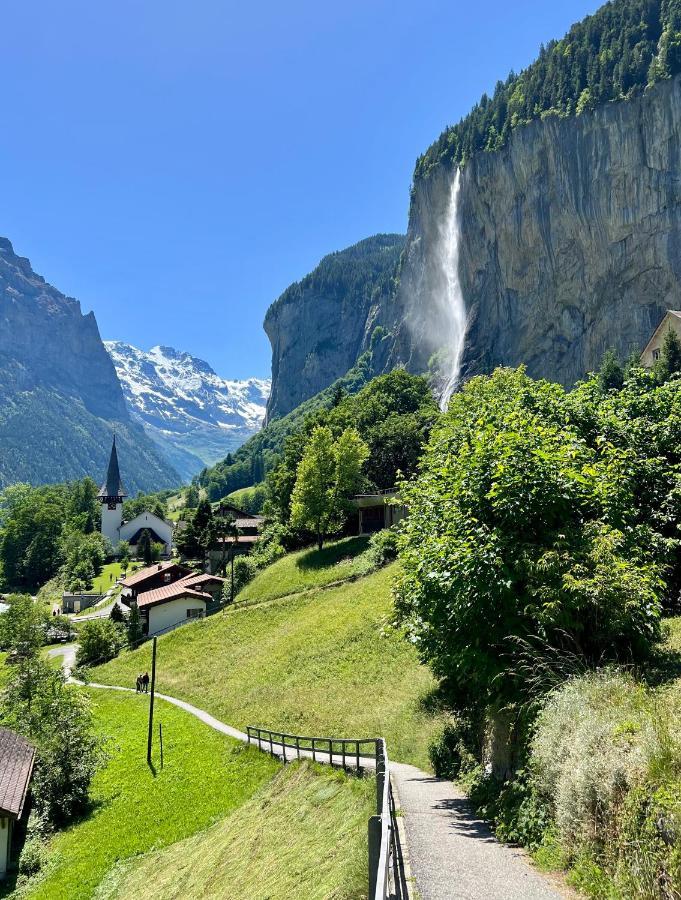 Breathtaking Waterfall Apartment Nr.2 Lauterbrunnen Bagian luar foto